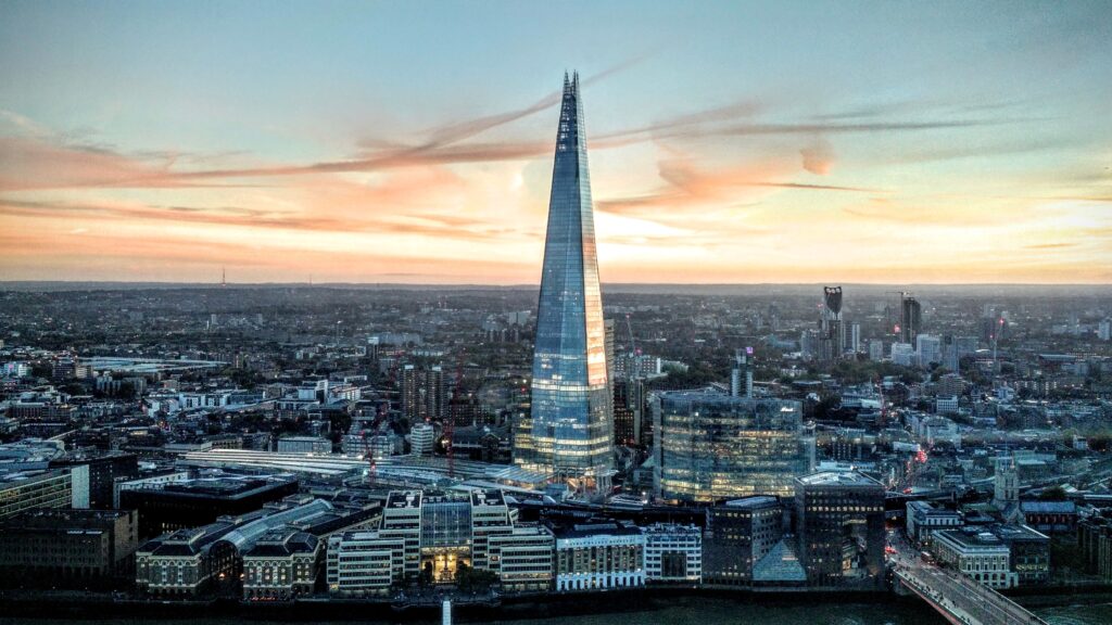 A view of the shard from above.